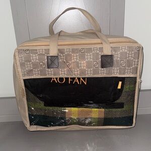 Plaid Picnic Blanket AO FAN w/ Carrying Case